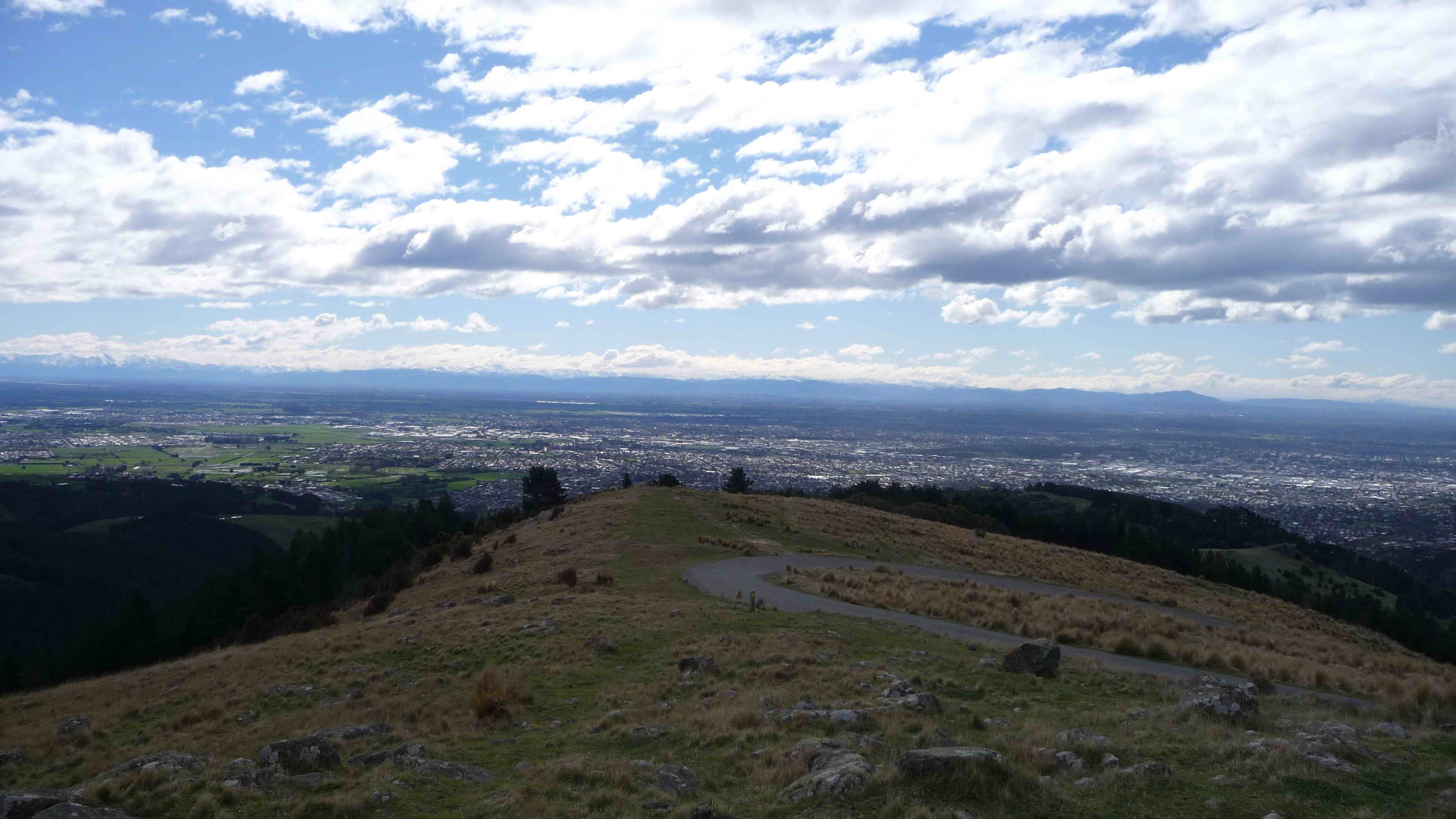 výhled na Christchurch